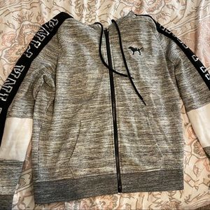 VS PINK BLING ZIP UP SIZE MEDIUM